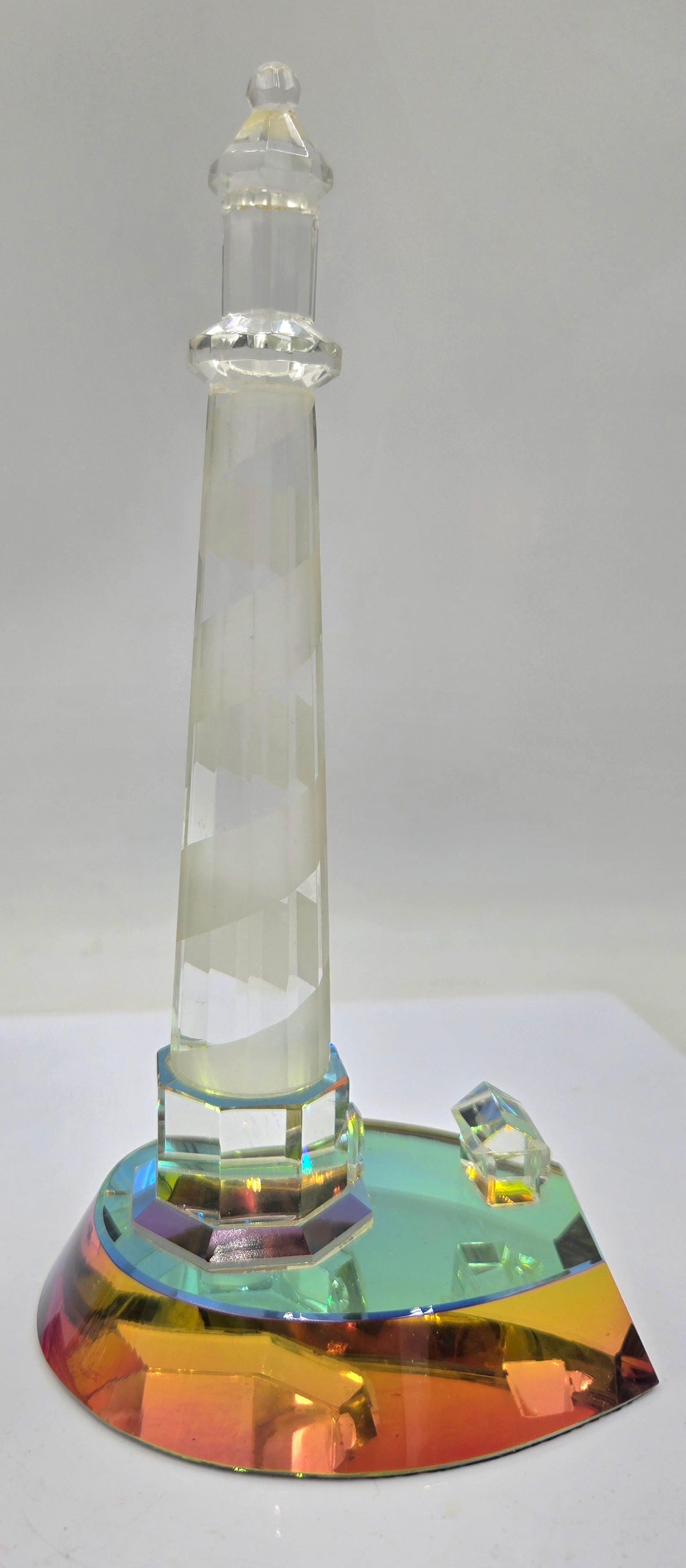Austrian Crystal set - 2 pieces Light house & gold plated Church (75 Tickets Available)