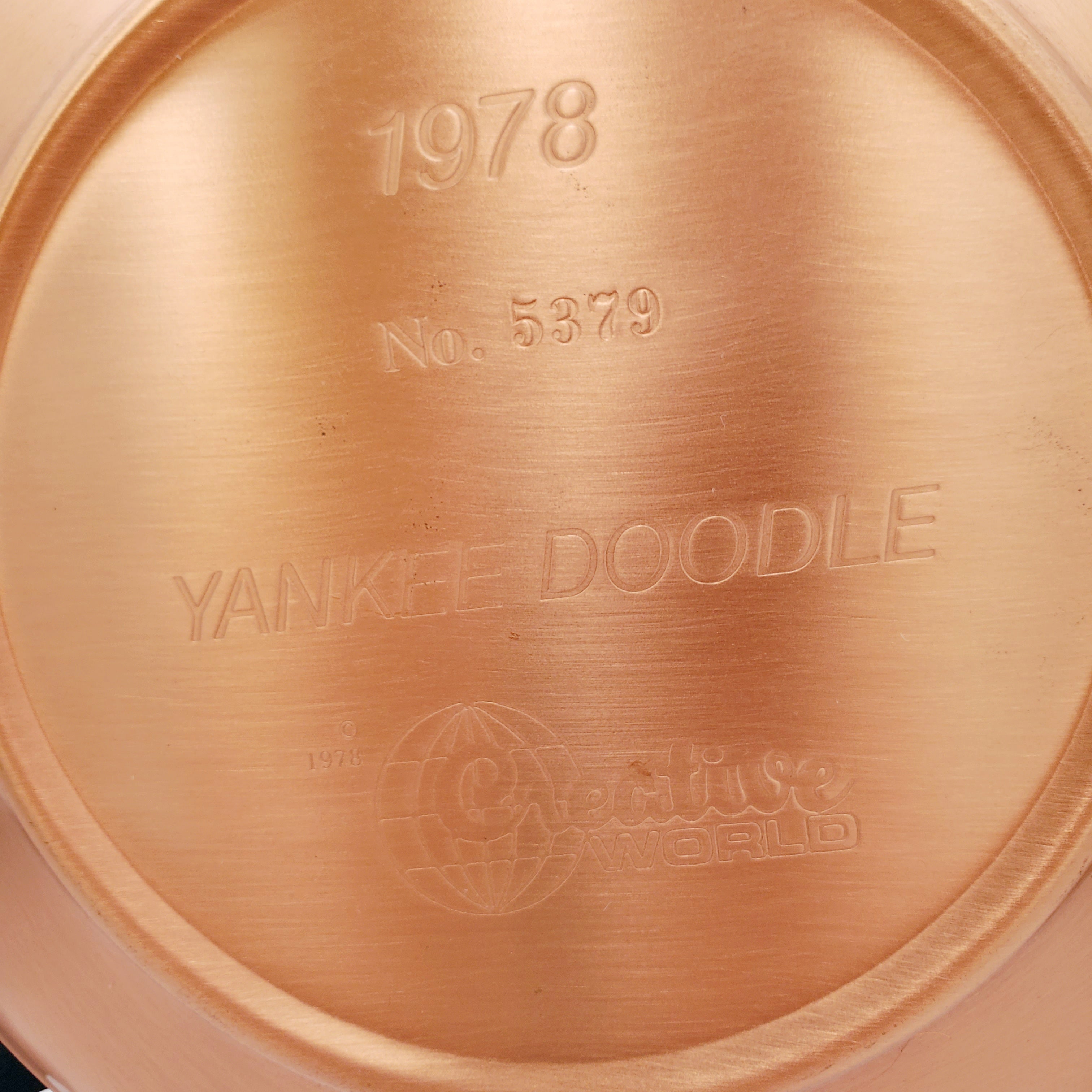 Norman Rockwell "Yankee Doodle" Solid Copper Plate-1978