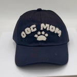 "DOG MOM" Baseball Cap/Hats- Black