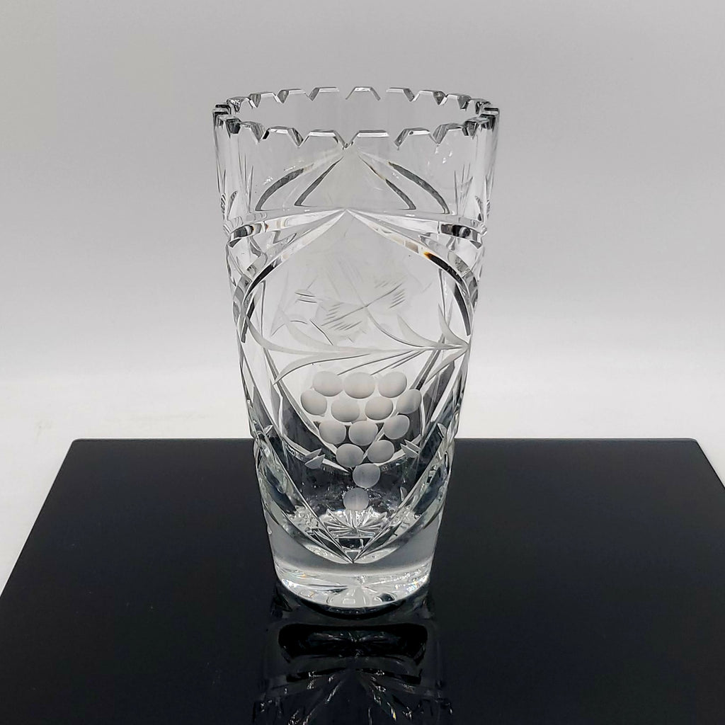 Lausitzer German Hand Cut Lead Crystal Vase