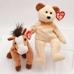 2000 Beanie Babies 2 Pack- Oats the Horse and Huggy the Bear