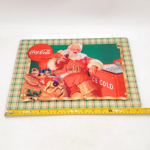 Tempered Glass Cutting Board- Coca-Cola Santa Claus with Cooler
