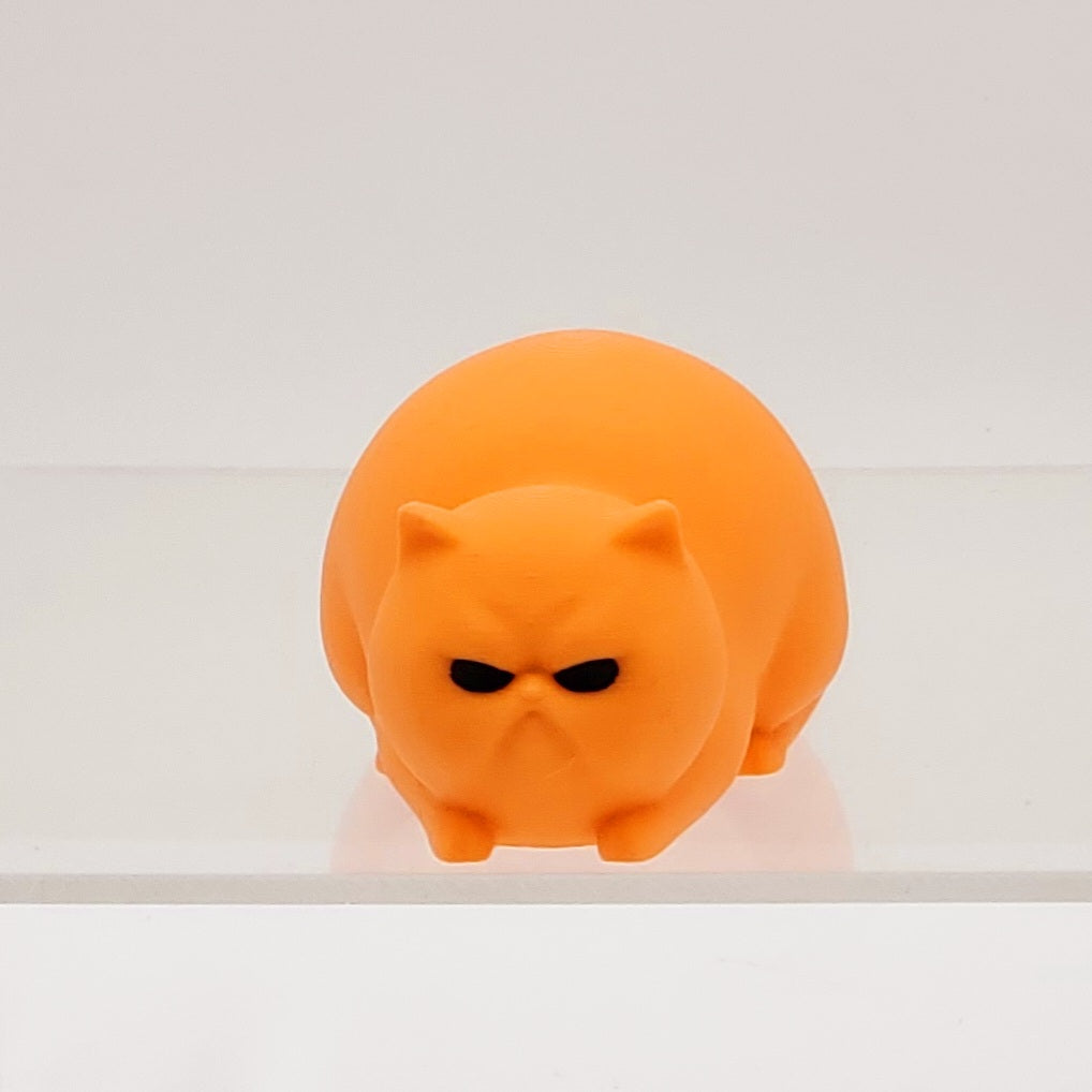 Orange Cat Angry Little Animals -3D Printed