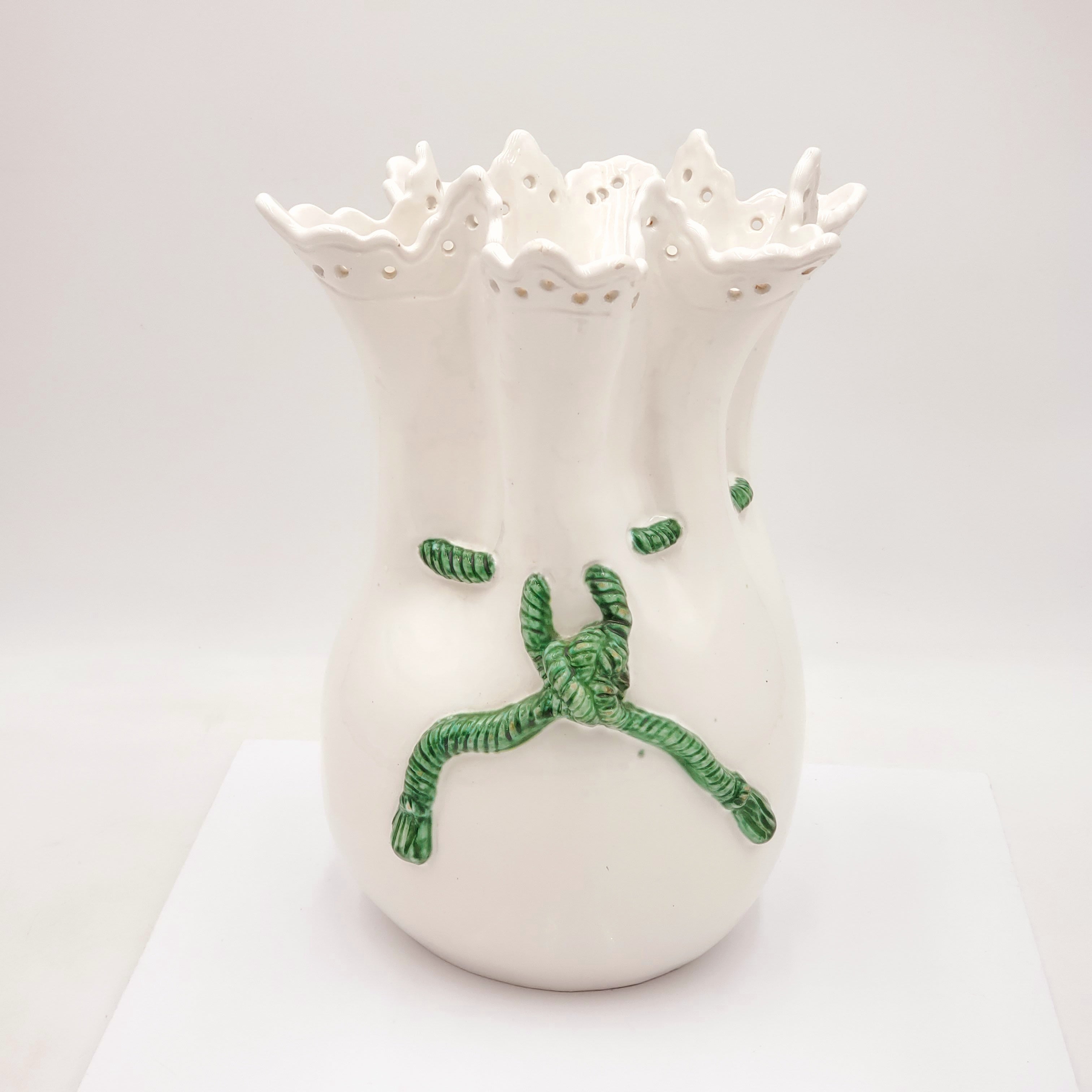 B. Altman White Flower Vase-Made in Italy