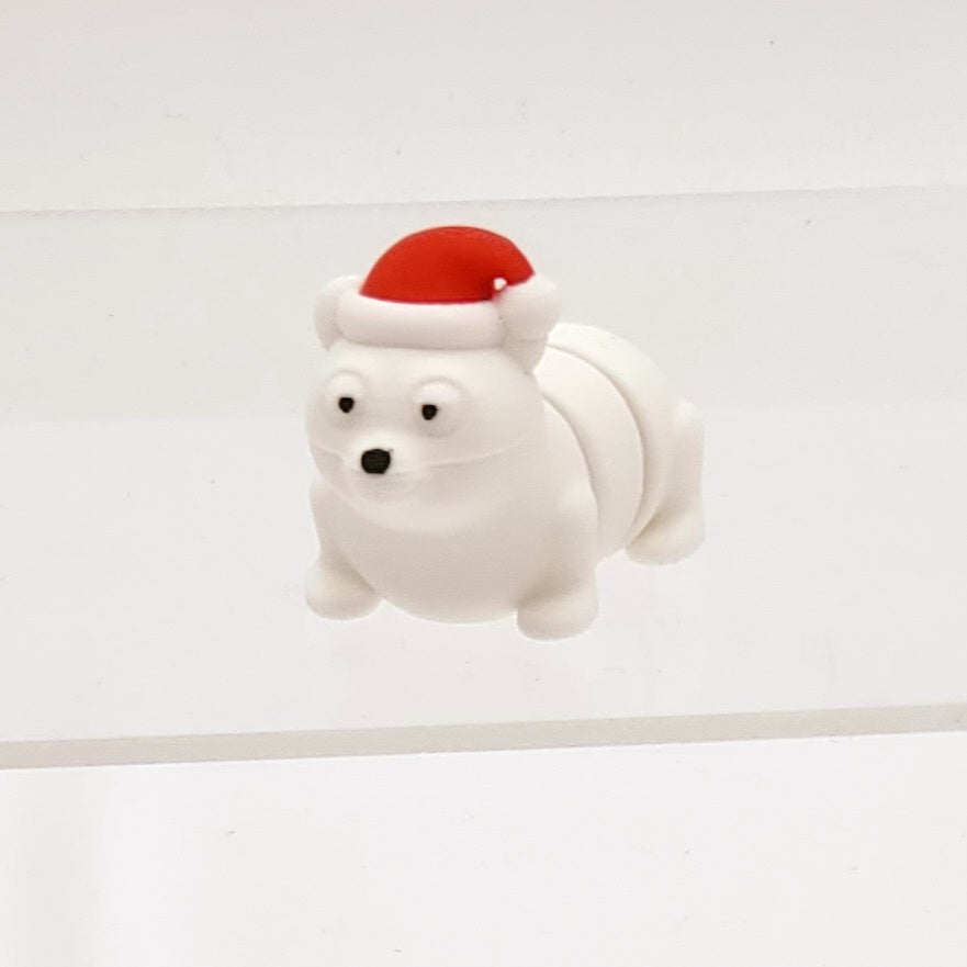 Christmas Polar Bear Pocket Pet 3D Printed