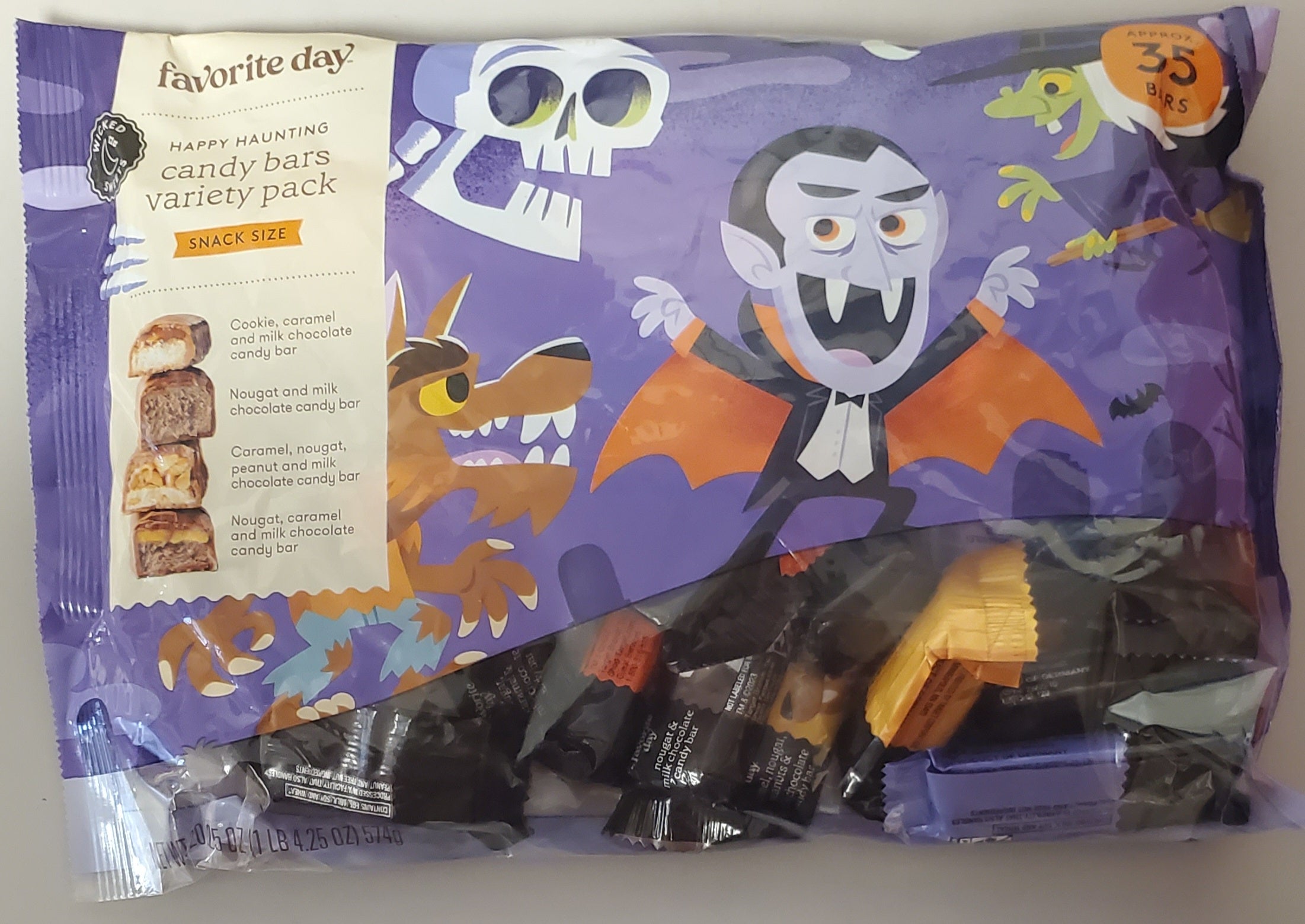 Favorite Day Happy Haunting Candy Bars Variety Pack