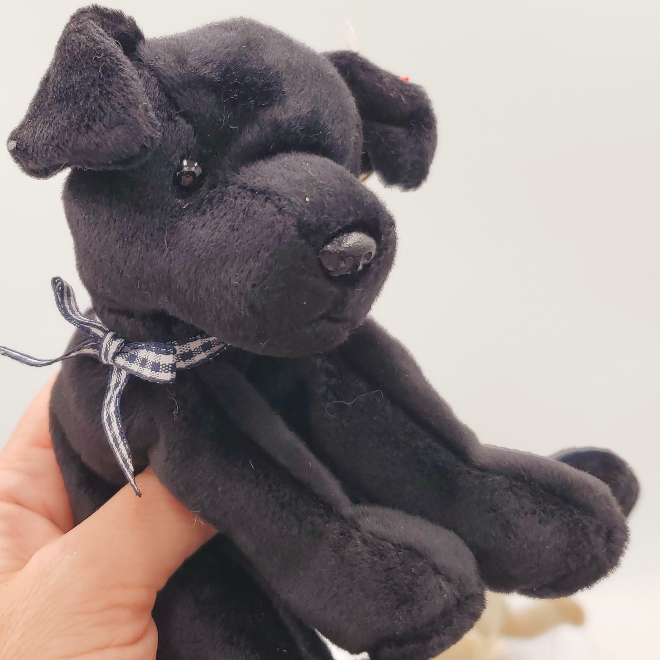 1998 Beanie Babies 2 Pack- Scat the Cat, Butch the White Bull Terrier, Tiny the Chihuahua and Luke the Black Labrador