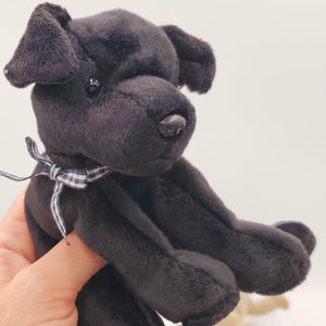 1998 Beanie Babies 2 Pack- Scat the Cat, Butch the White Bull Terrier, Tiny the Chihuahua and Luke the Black Labrador