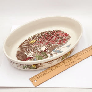 Johnson Brothers Friendly Village 12" Oval Baker