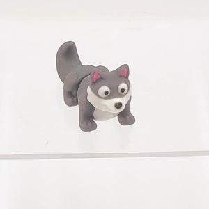 Grey/White Wolf- 3D Printed Pocket Pet