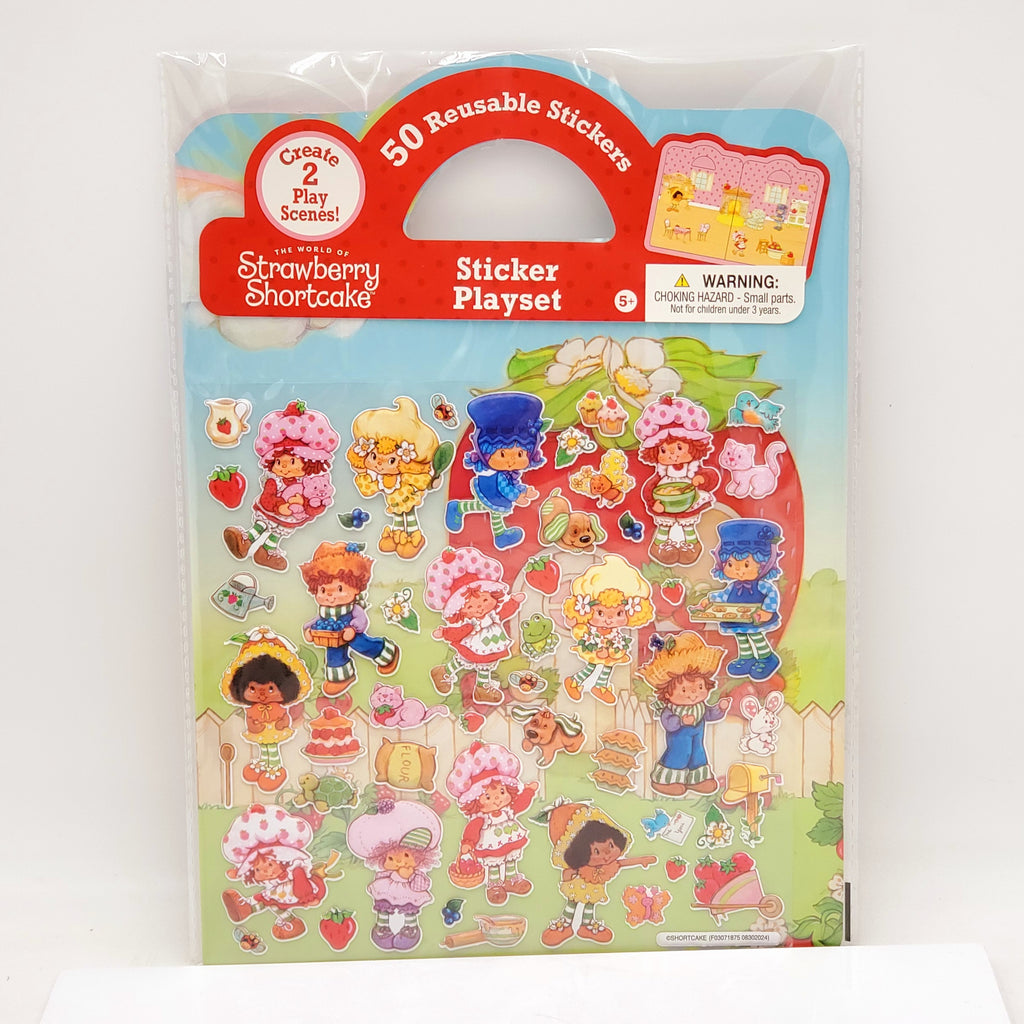 Strawberry Sticker Playset-50 Reusable Stickers!