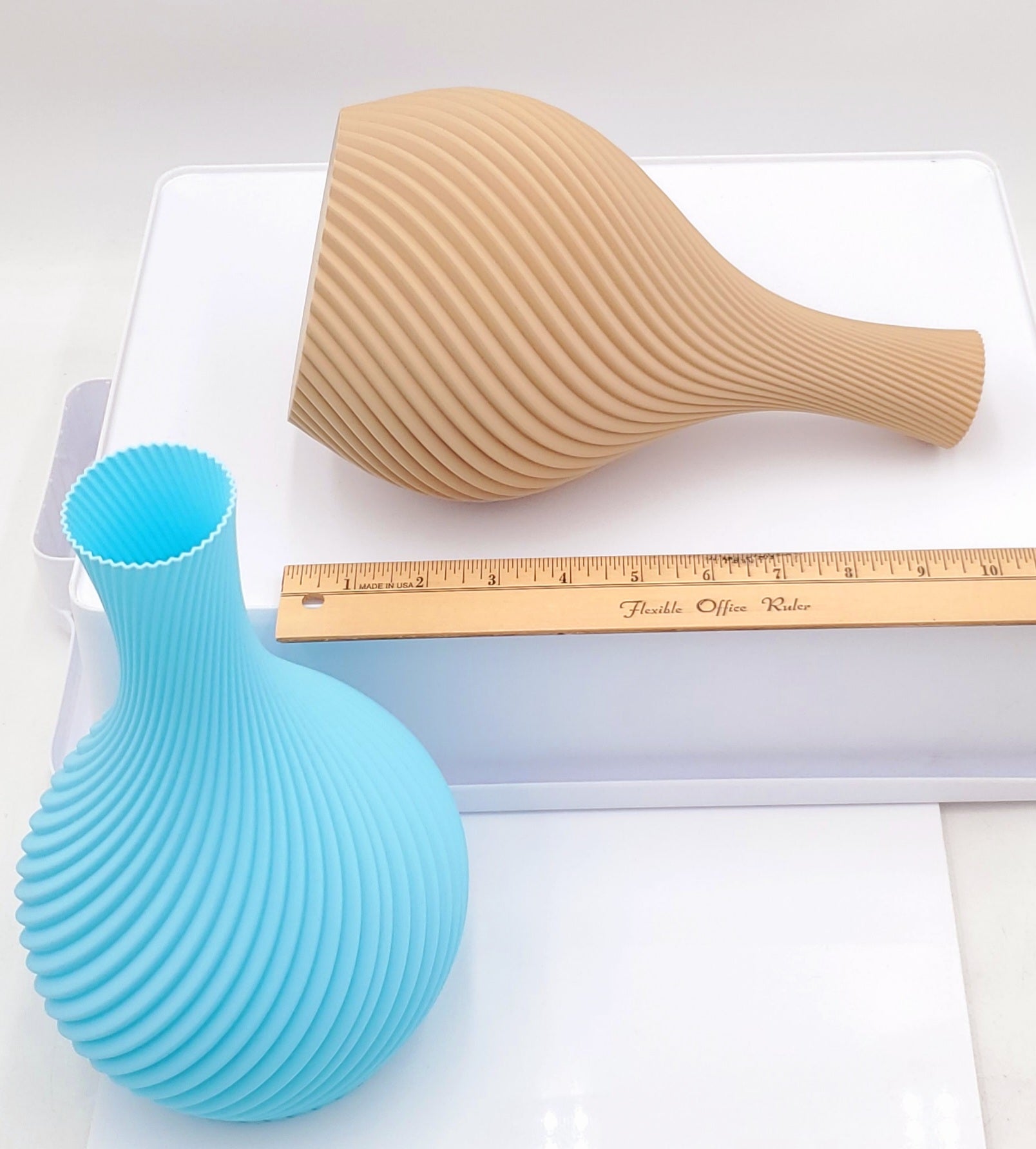 Spiral Vase-3D Printed-Choose your favorite color!