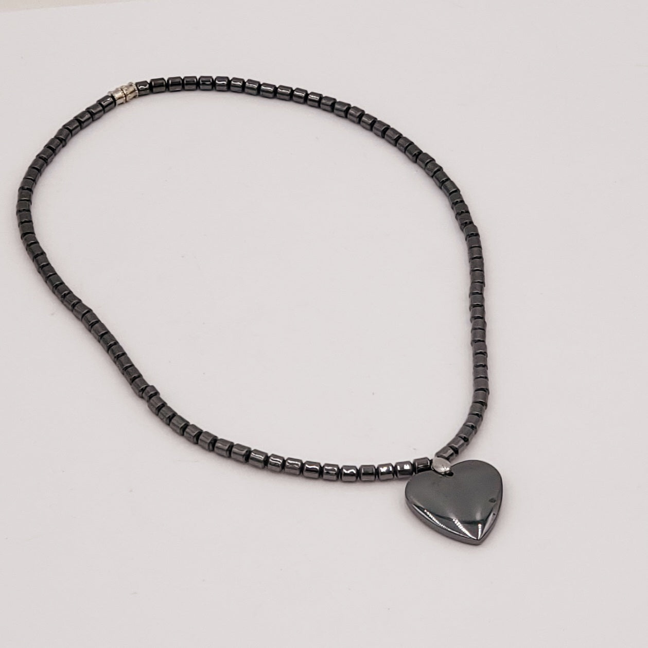 Hematite Heart Necklace
