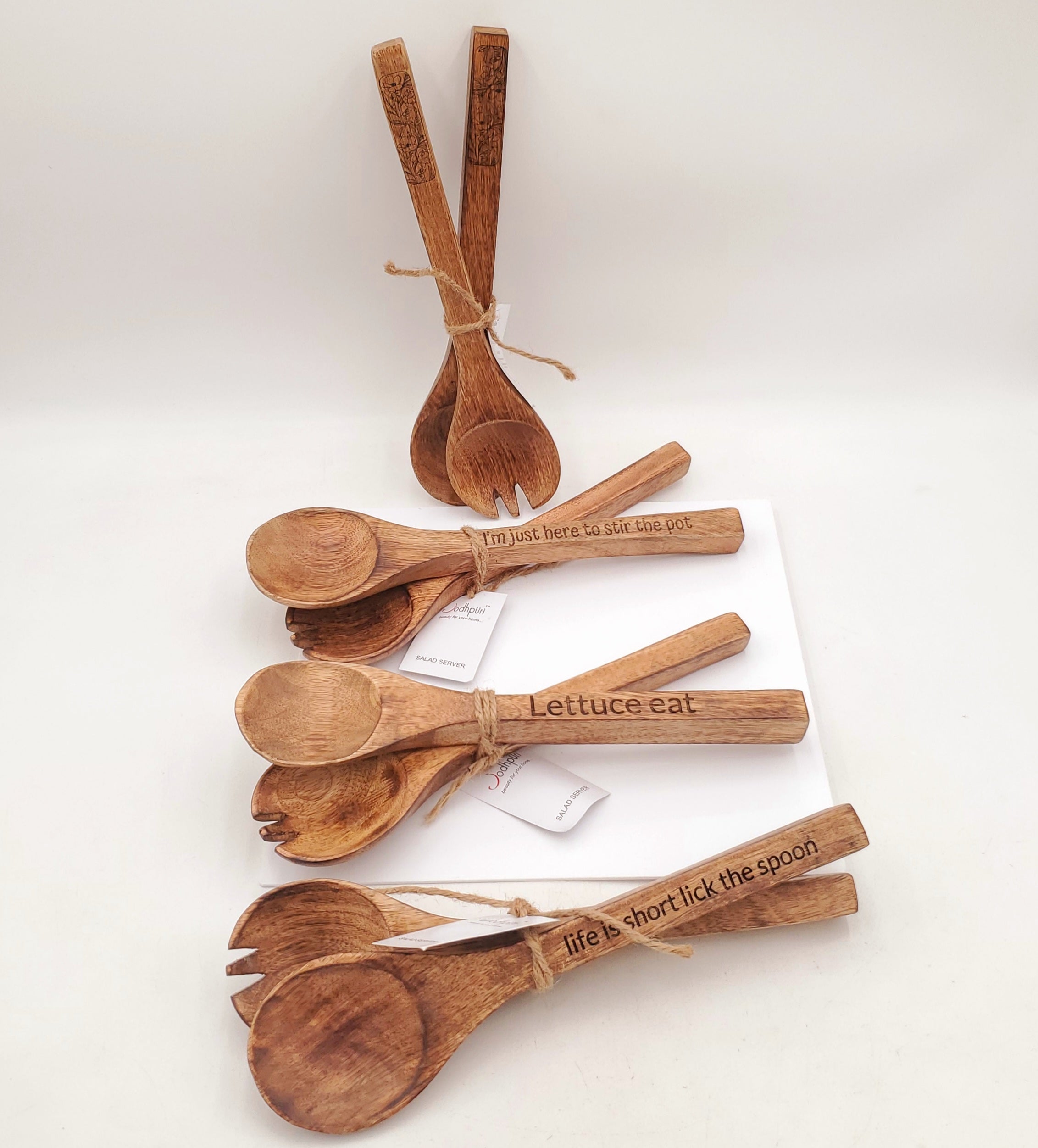 Wooden Salad Server Set