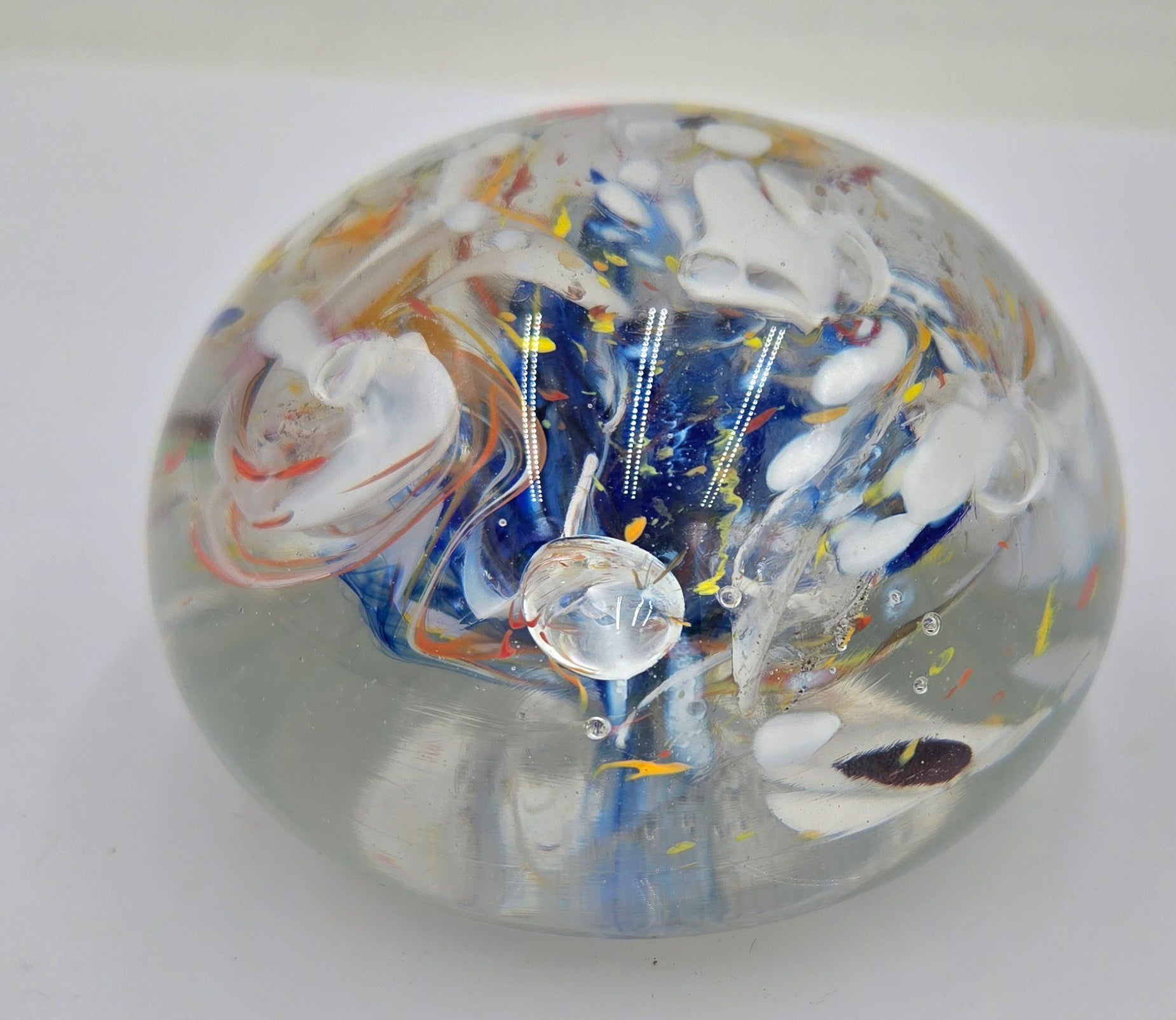 Beautiful Glass Paperweight with Intricate Designs (45 Tickets Available)