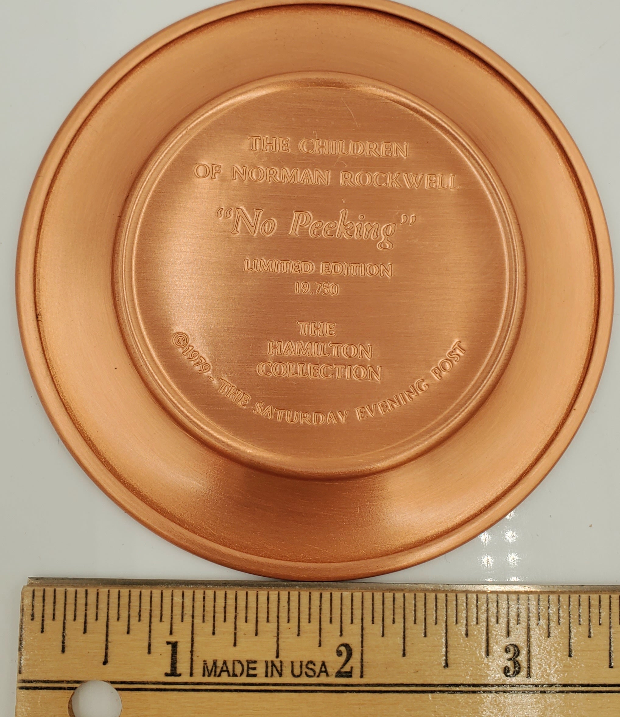 Limited Edition 1979 Vintage Set of 8 Children of Norman Rockwell, Hamilton Collection, Copper Plates