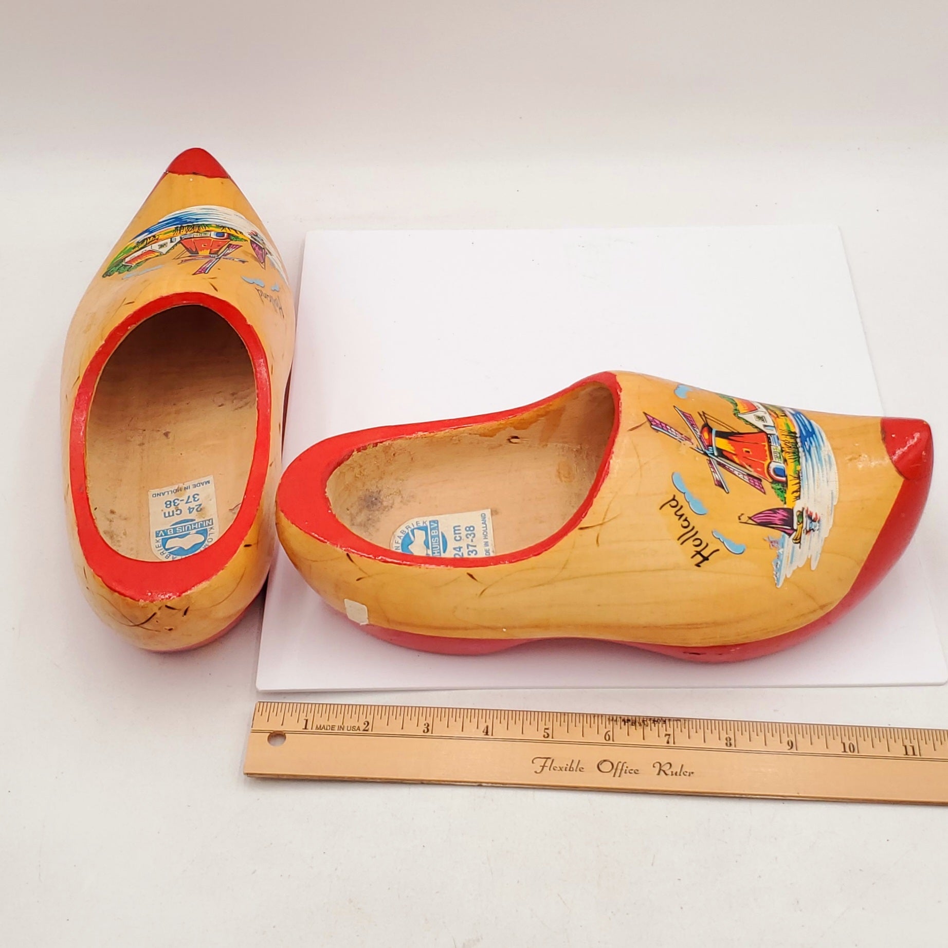 Wooden Dutch Clogs Holland Shoes Hand Painted