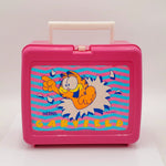 Vintage Plastic Pink Garfield Lunchbox