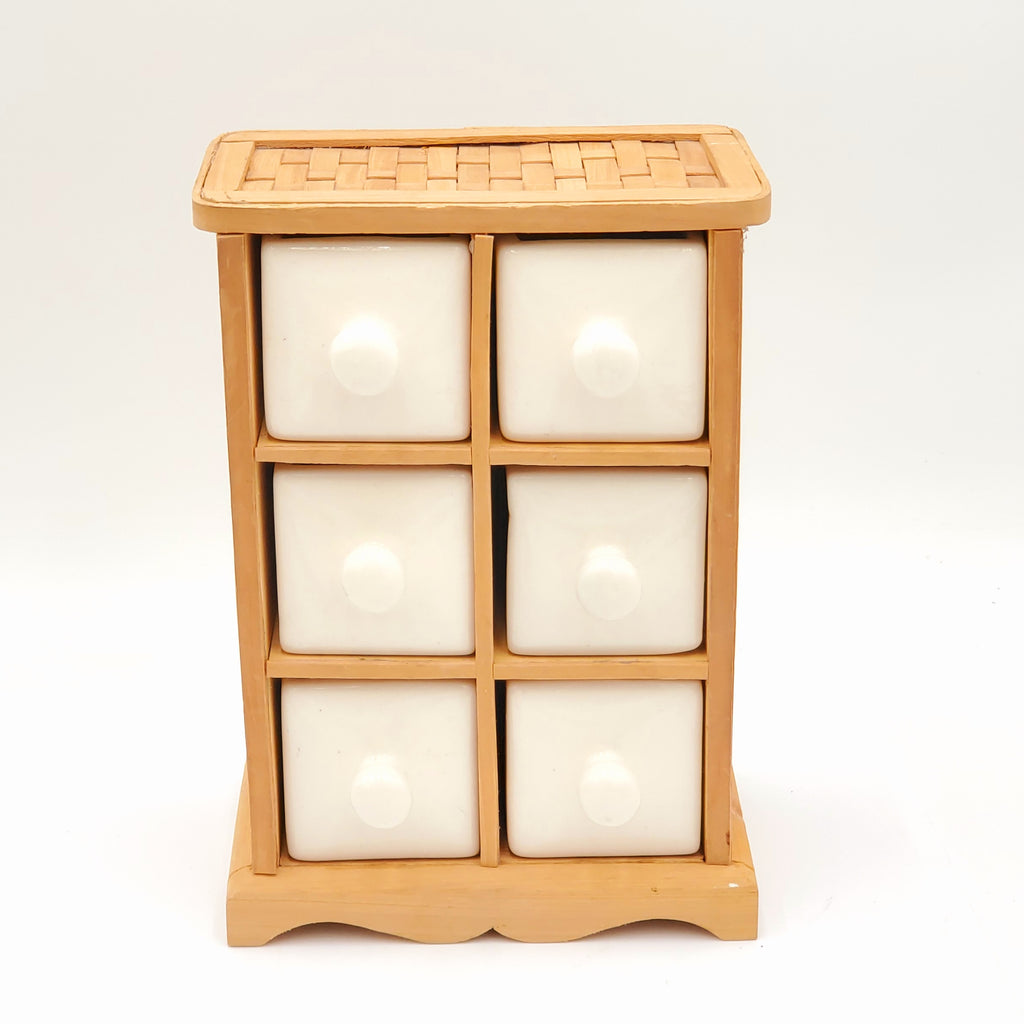 Taskets Renaissance White Trinket Jewelry Box Storage Chest Ceramic Drawers
