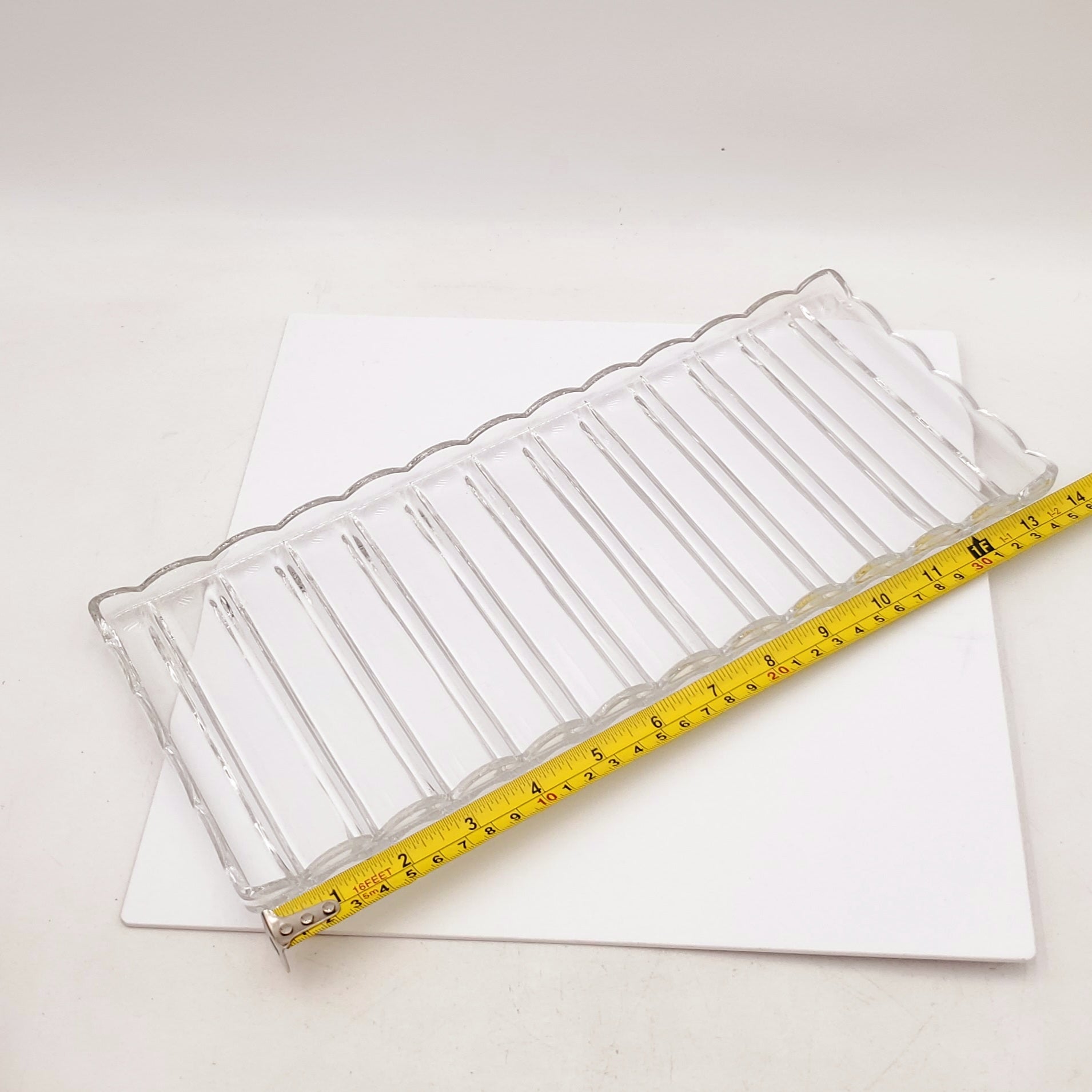 Katharinen-Hutte 24 Uber Crystal Sandwich Tray-Made in West Germany