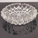 Large Vintage Heavy Crystal Glass Ashtray