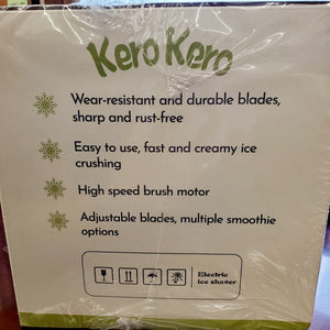 Snow Cone Machine - Shaved Ice Machine with 2 Ice Molds & Adjustable Blades - Ice Shaver for Fluffy or Crunchy Texture, Shaved Ice for Snow Cones, Slushies, Portable & Easy to Use.White