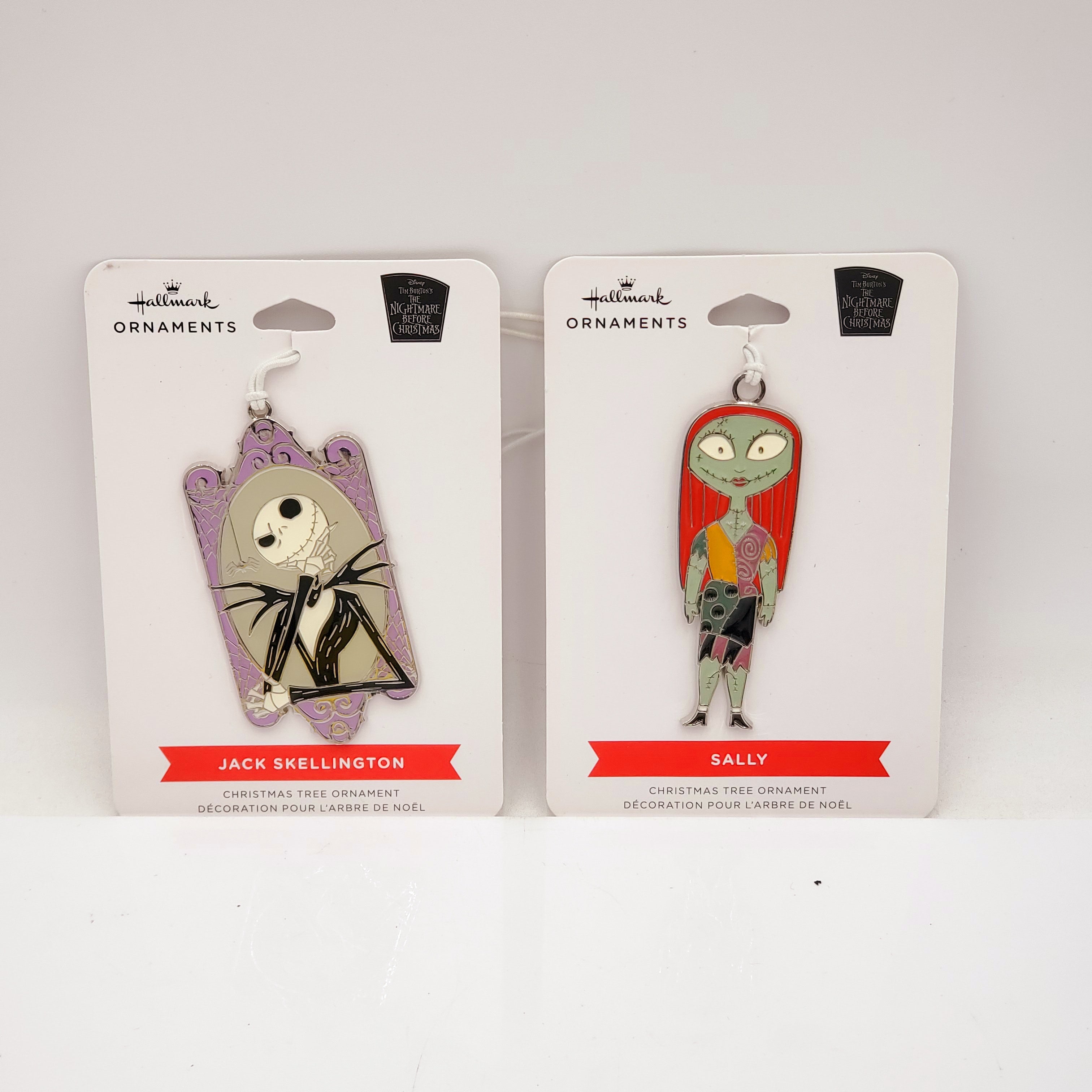 Pack of 2 Hallmark Ornaments Jack Skellinton and Sally