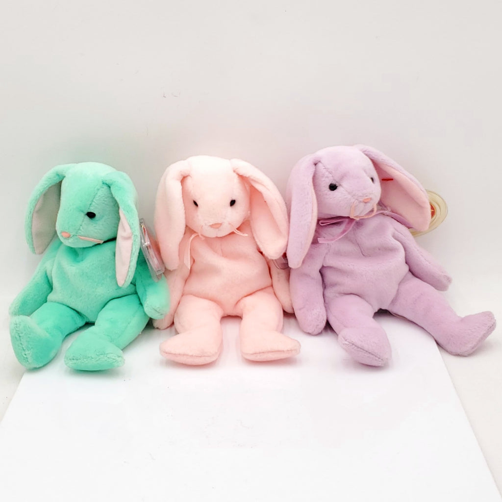1996 Beanie Babies 3 Pack- Hippity, Hoppity and Floppity Bunnies
