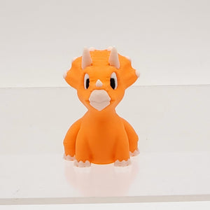Orange  Triceratops 3D Printed Pocket Pet