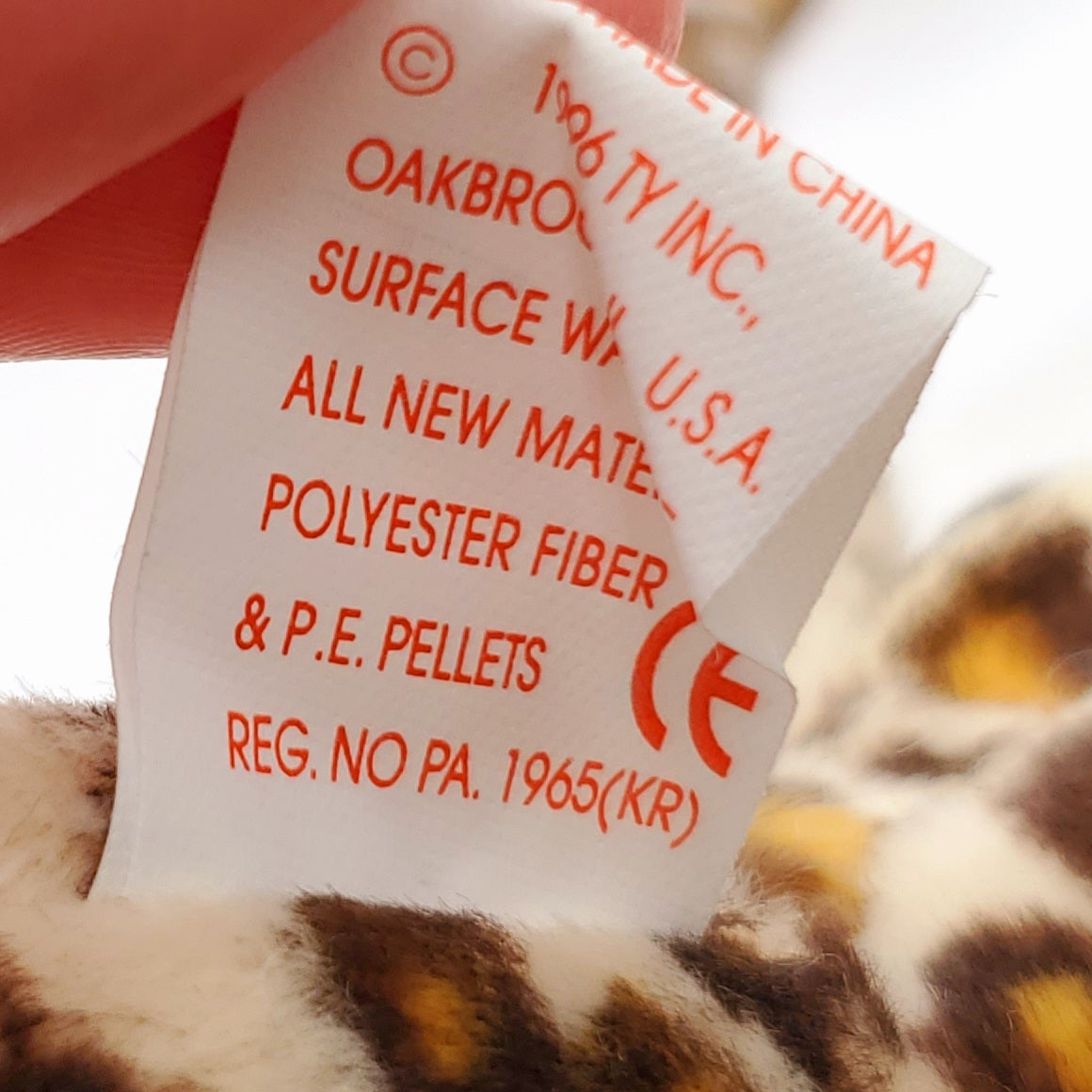 1996 Beanie Babies 3 Pack-Freckles the Leopard, Blizzard the White Tiger and Roary the Lion