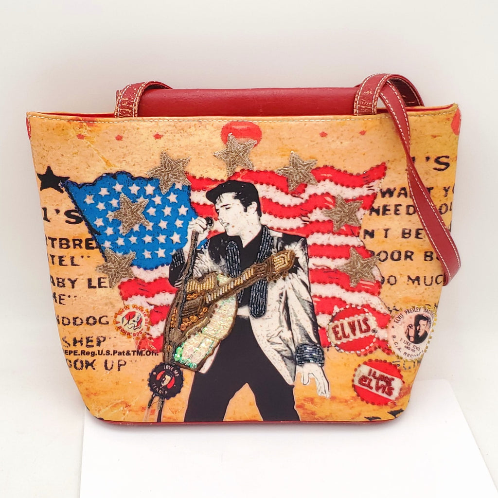 Vintage Elvis Presley Patriotic Purse