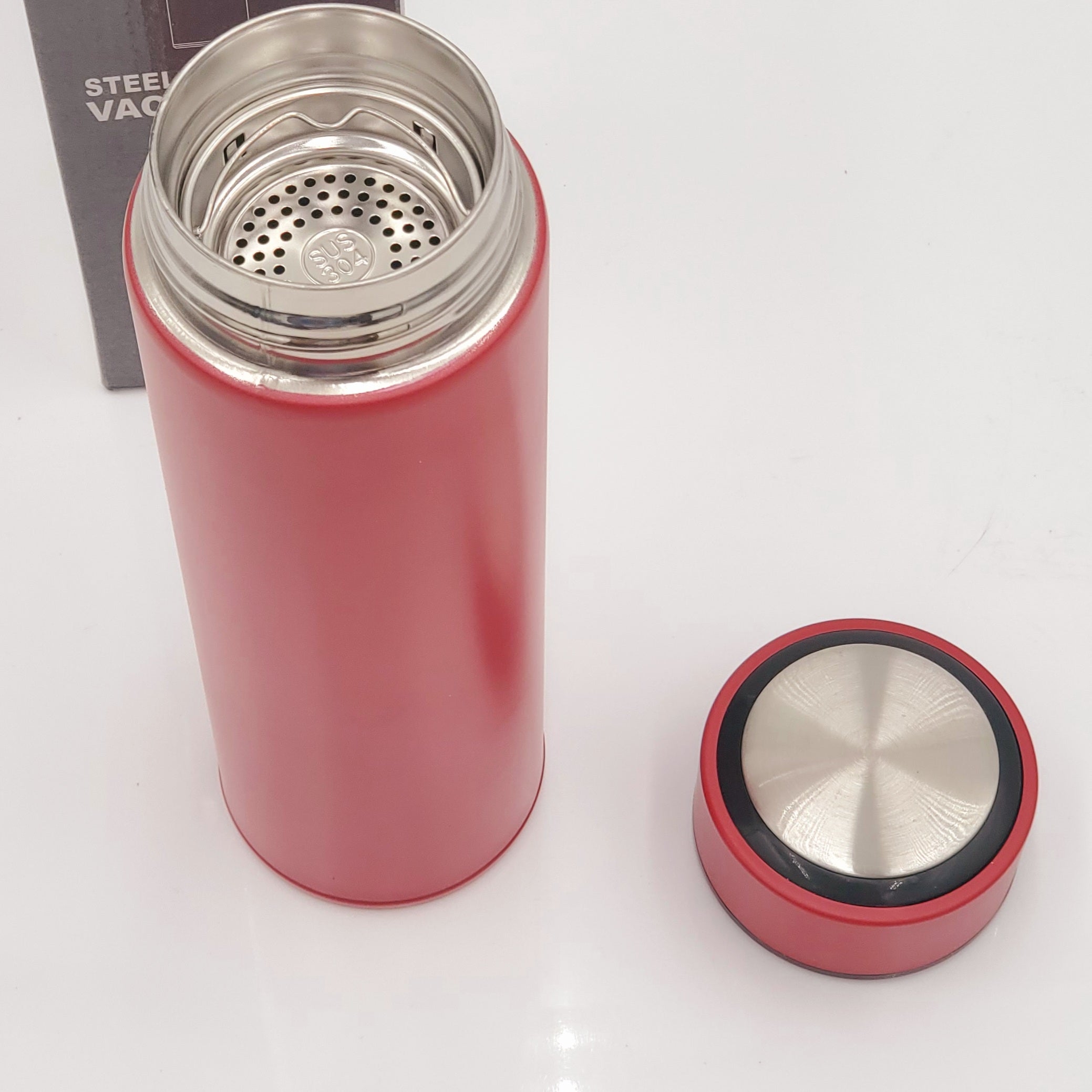 Red Vacuum Sealed Stainless Steel Tumbler