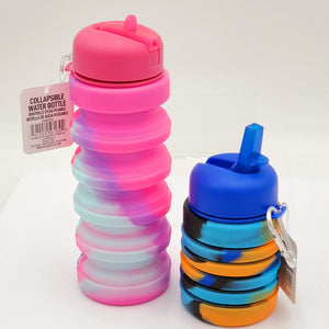 Water Bottle (Silicone Extendable) (16 oz.) (Screw Top)