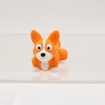 Orange and White Corgi 3D Printed Pocket Pet