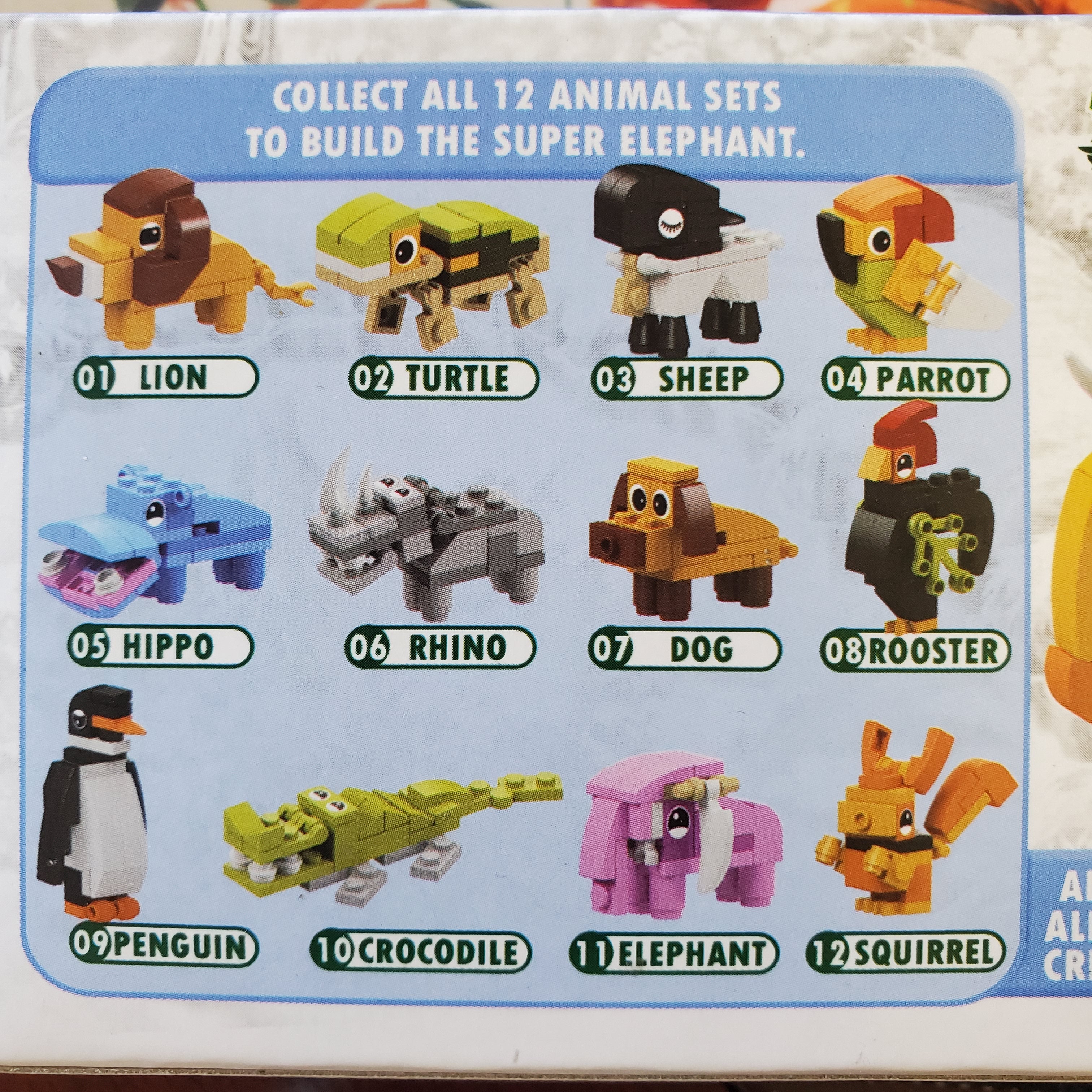 12 in 1 Animal Kingdom Block Sets- Collect All 12!