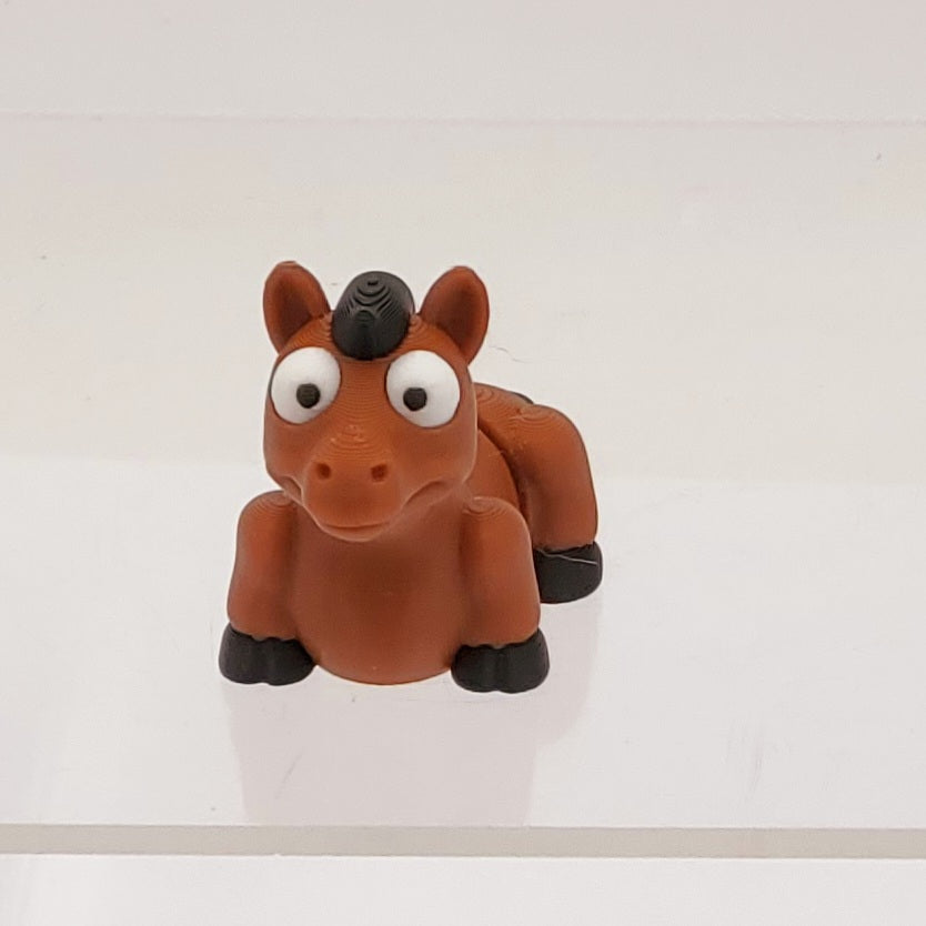 Brown Horse Pocket Pet -3D Printed