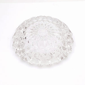 Large Vintage Heavy Crystal Glass Ashtray