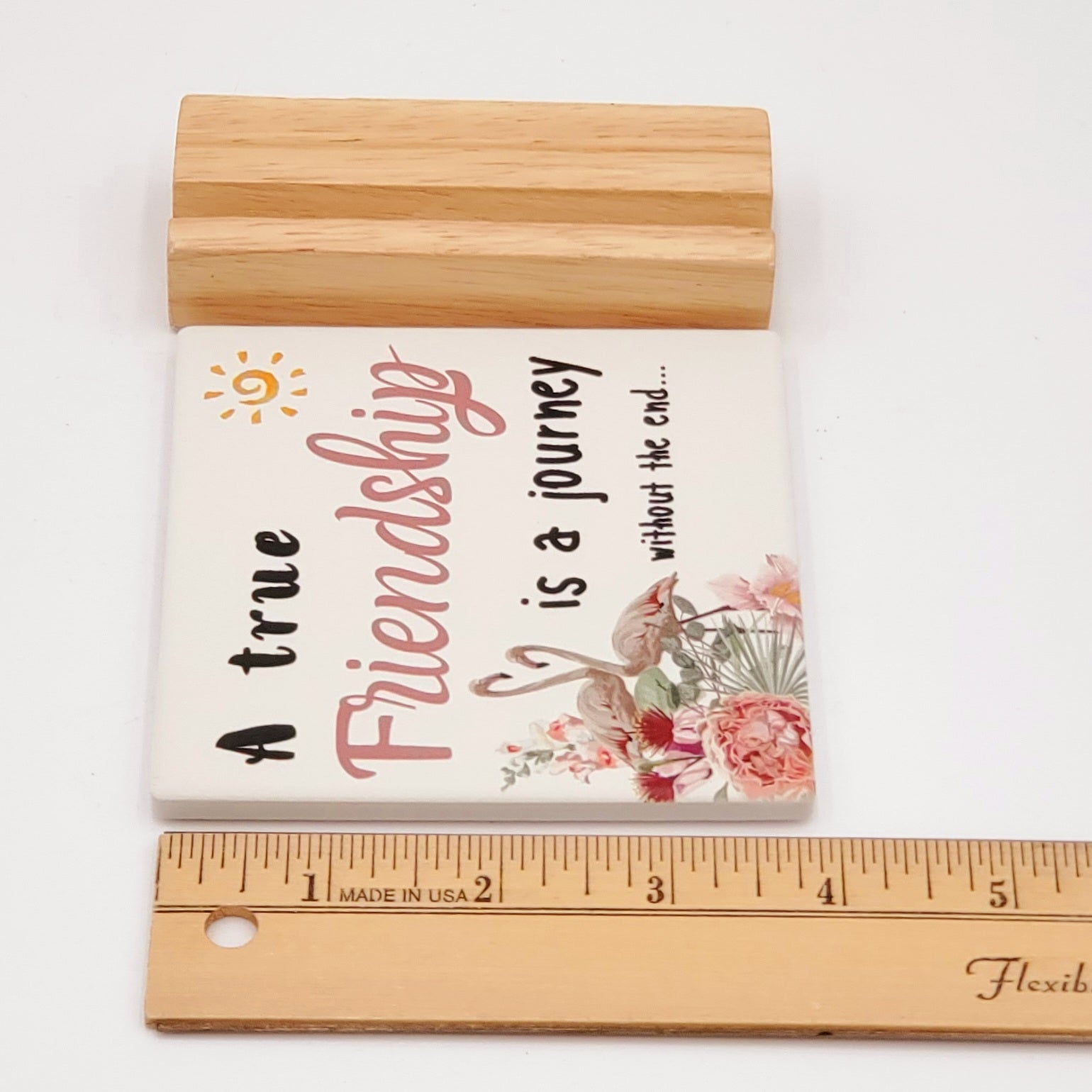 A True Friendship... Tabletop Sign-Inspirational Gift