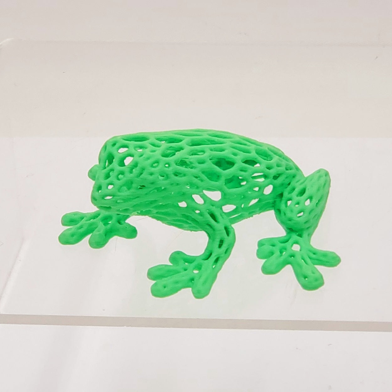 Voronoi Green Frog- 3D Printed