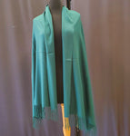 Cashmere Feel Blanket/Scarf/Shawl-Solid Green