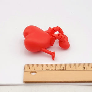Red Heart Shelf Sitter - 3D Printed