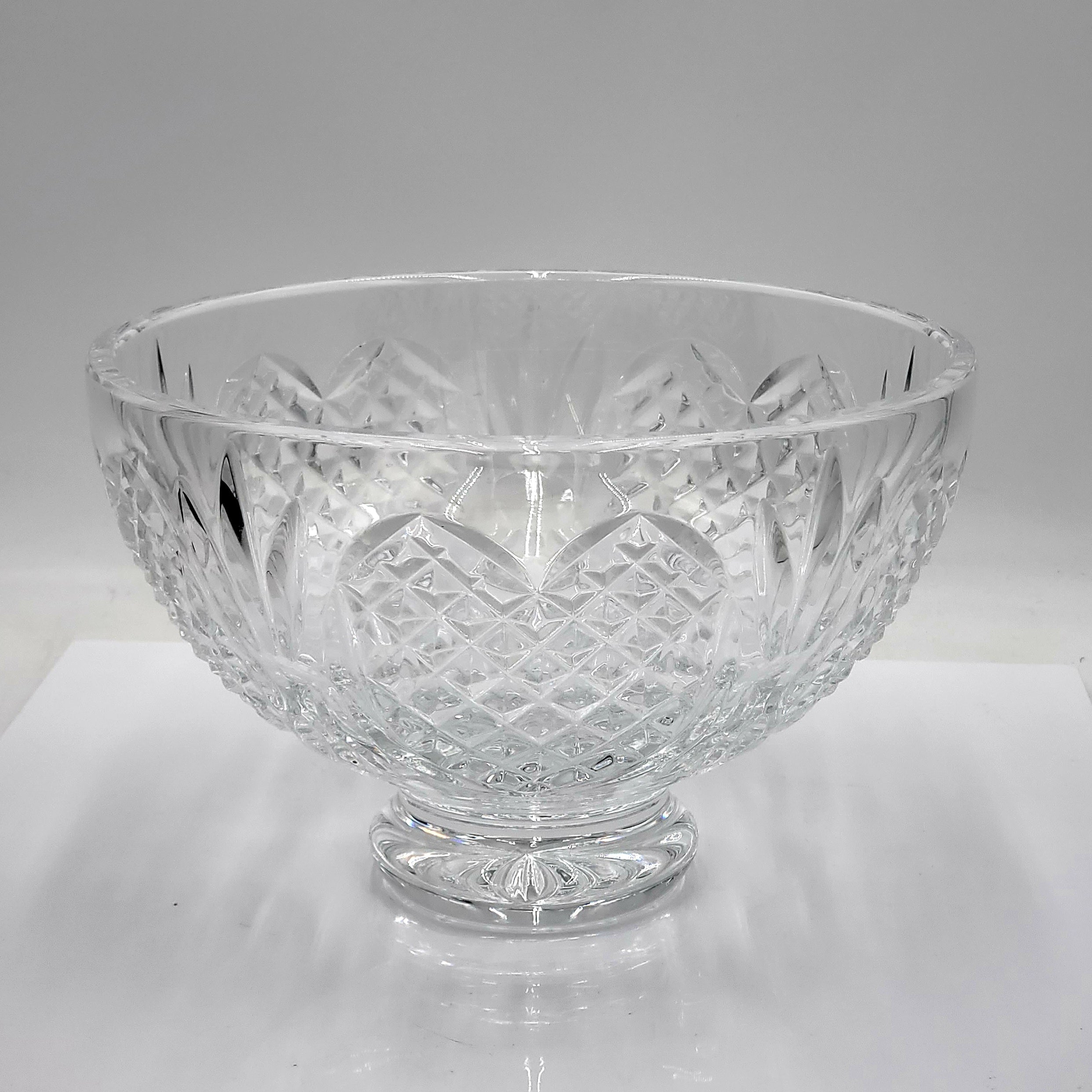 Waterford Crystal Wedding Heirloom 8" Footed Bowl