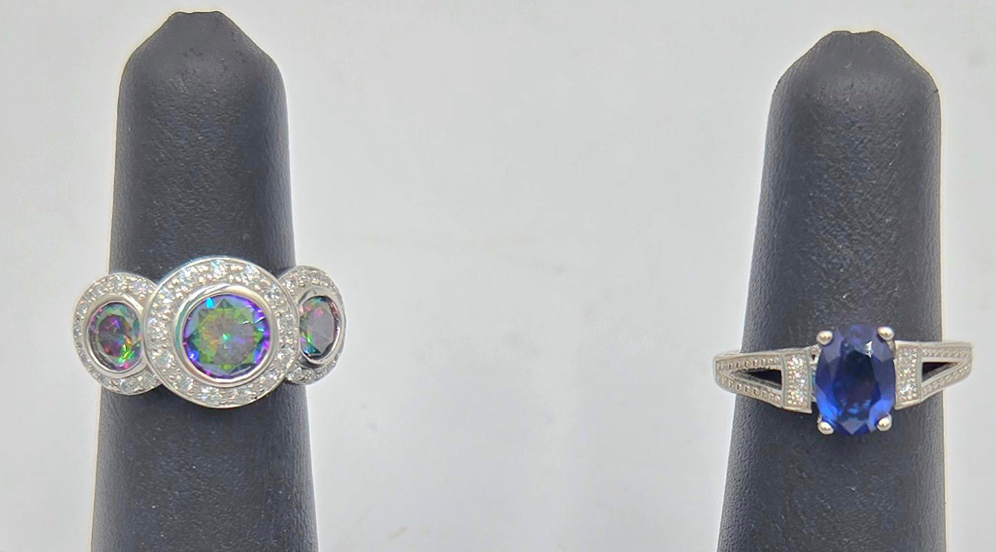 Sterling Silver .925 Size 5 Set of 2 rings  (100 Tickets Available)