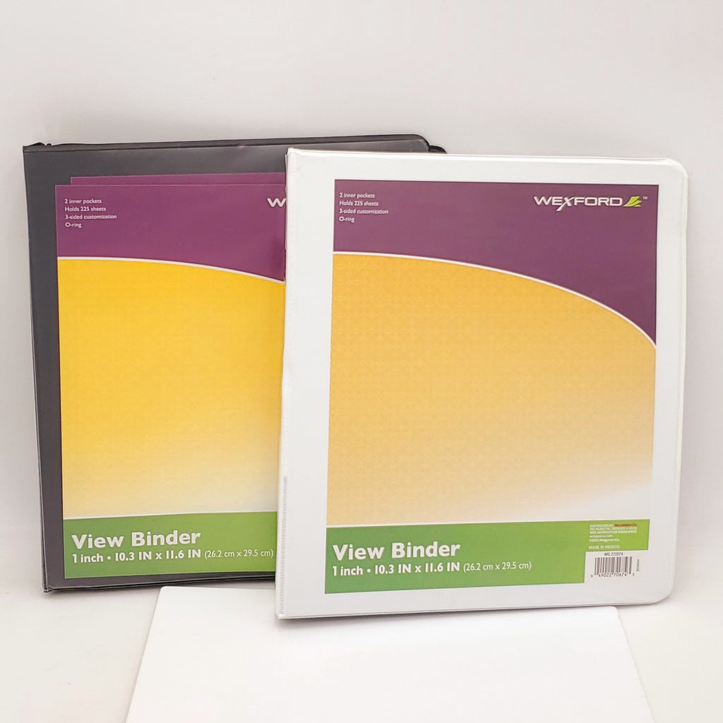 Wexford View Binder 1 Inch-10.3in x 11.6in