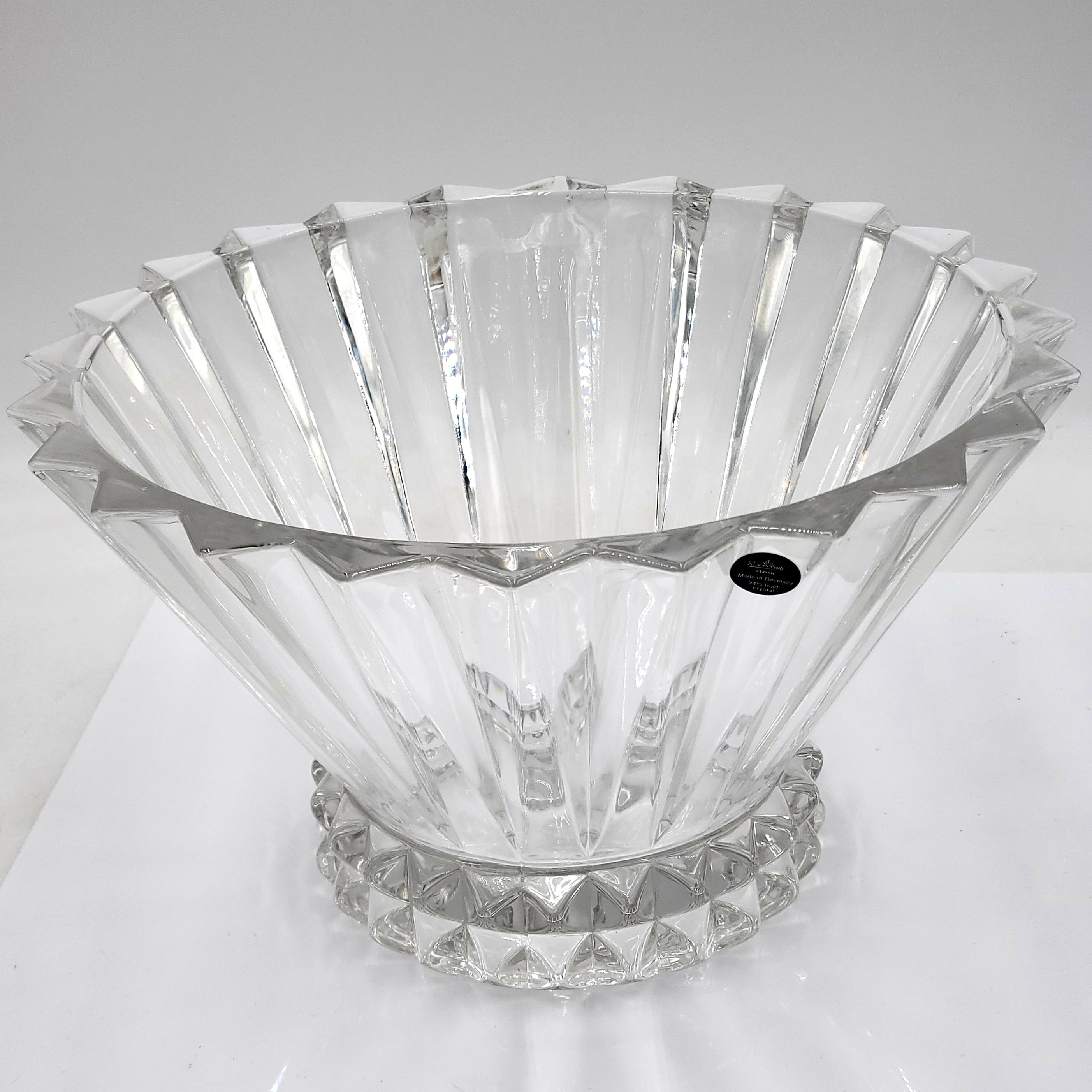 Rosenthal Blossom Crystal Bowl-Signed
