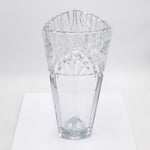 Beautiful Mikasa 12" Tall Lead Crystal Triangle Vase, Extremely HEAVY!