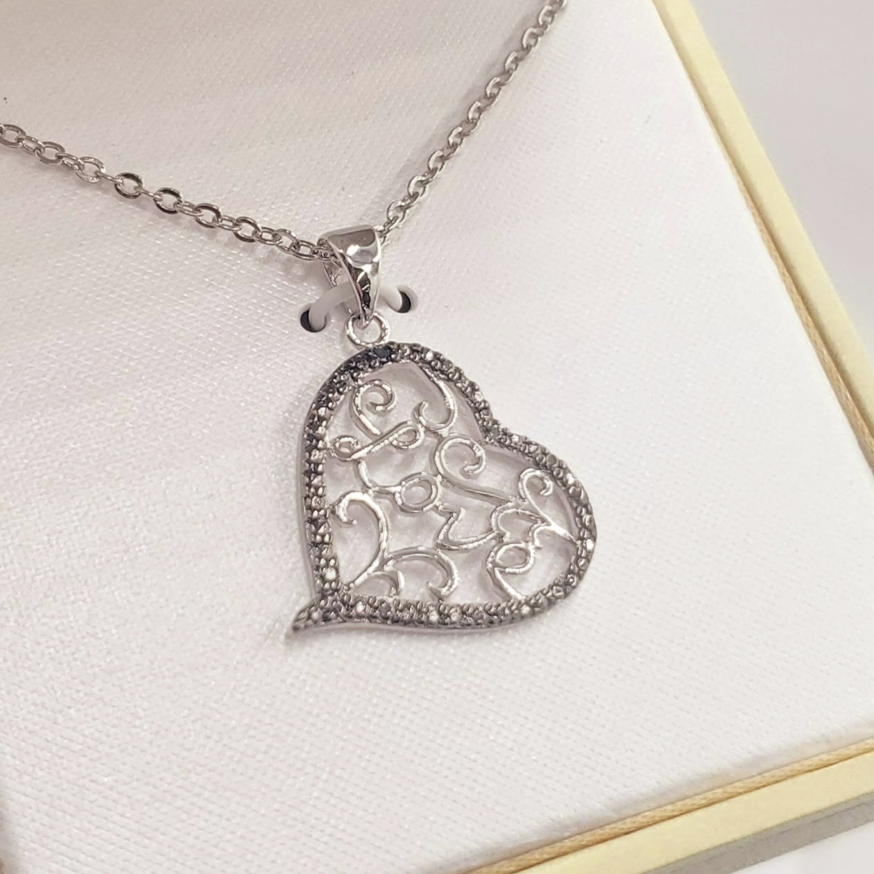 Heart-Love Silver Necklace