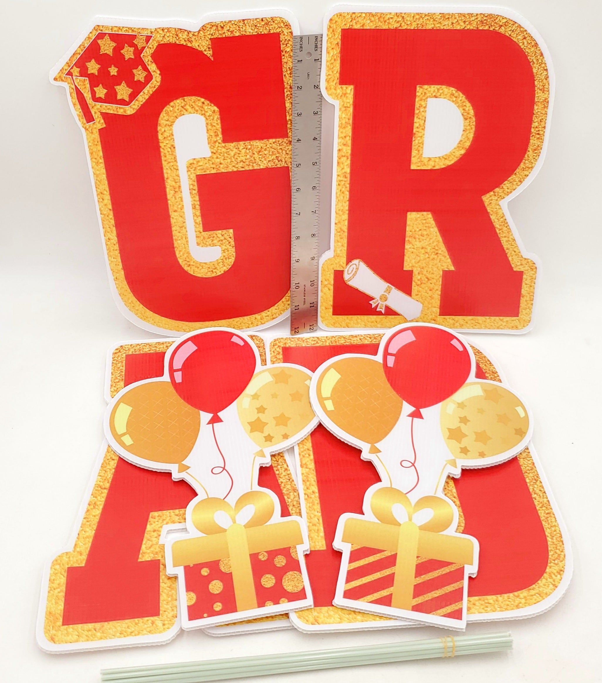 GRAD Lawn Sign-6pc