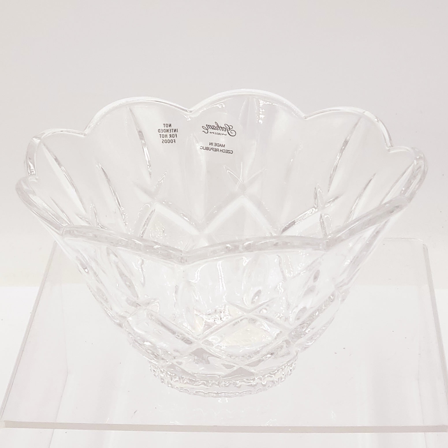 Gorham Lady Anne 5 1/2 inch Full Lead Crystal Bowl made in Czech Republic