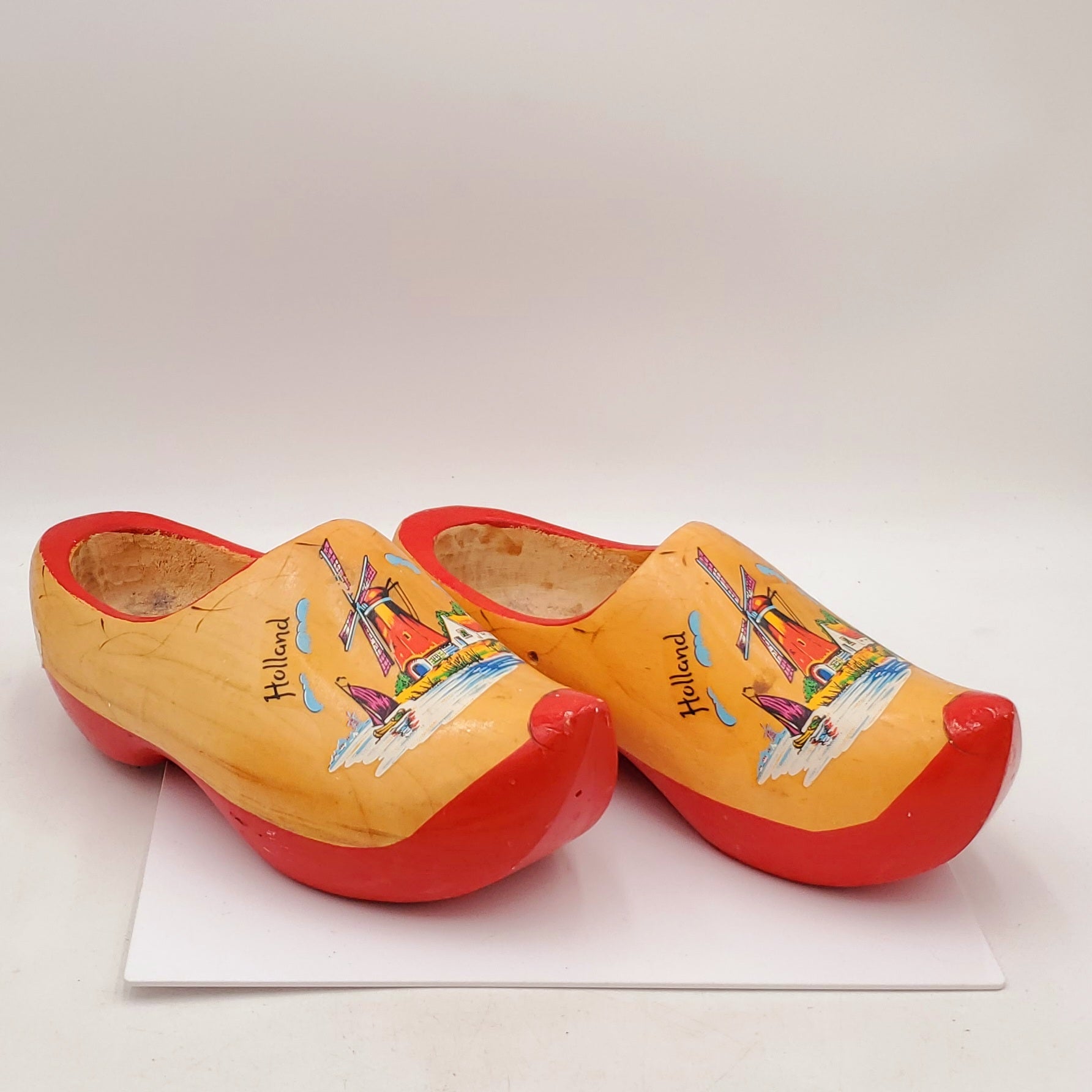 Wooden Dutch Clogs Holland Shoes Hand Painted